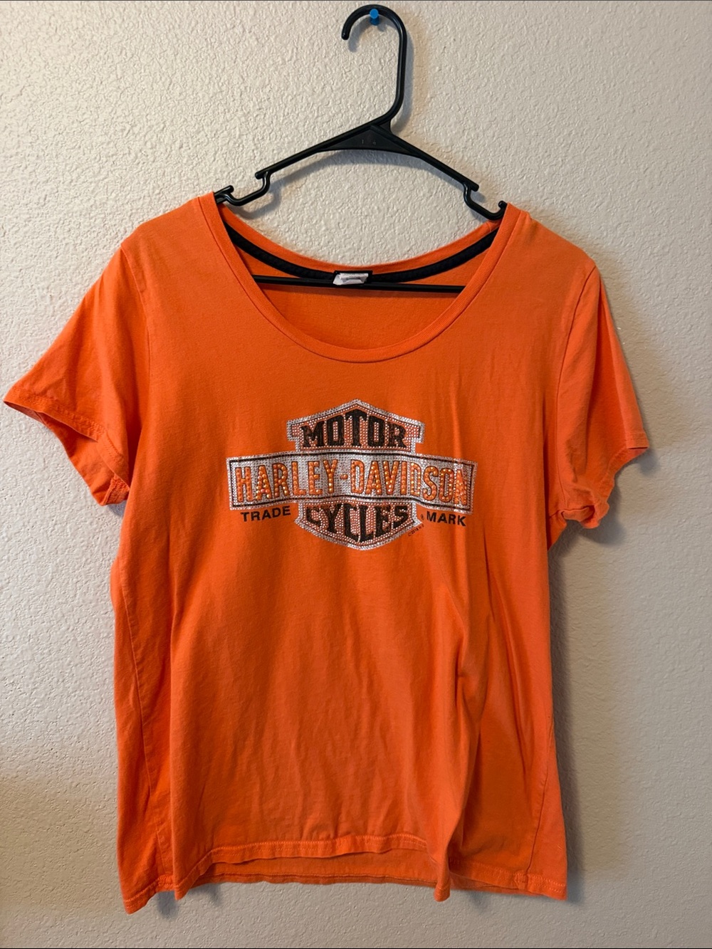 Harley-Davidson Women's Bright Orange Logo Tee